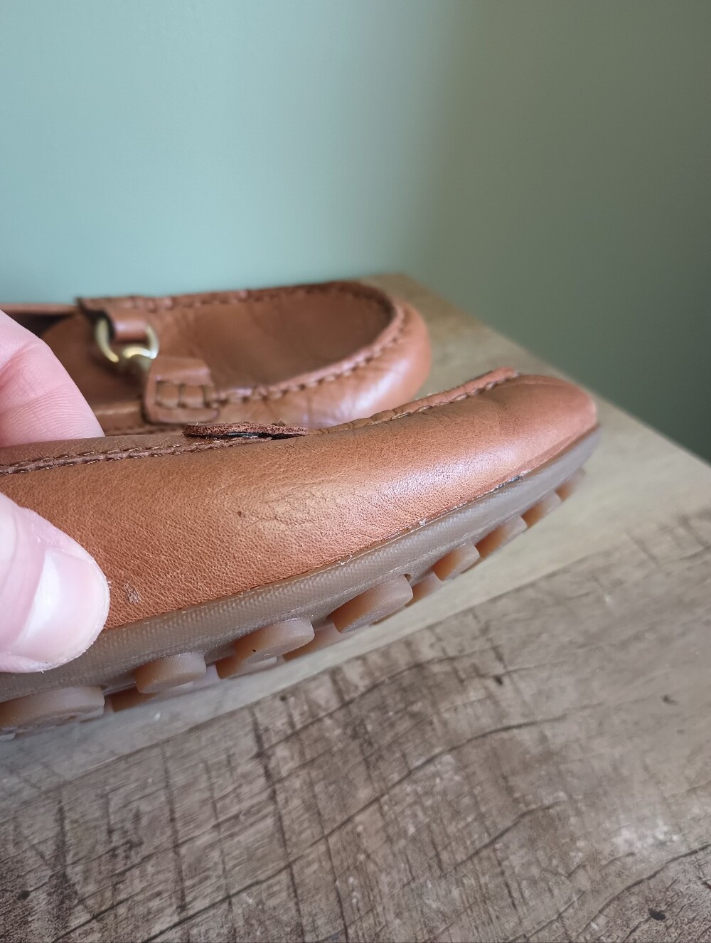 Born Womens Old Money Penny Loafers 8.5 Tan Horsebit Equestrian Preppy Classic - Picture 3 of 12